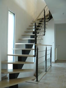 Escalier - construction maison - Morbihan - arzon